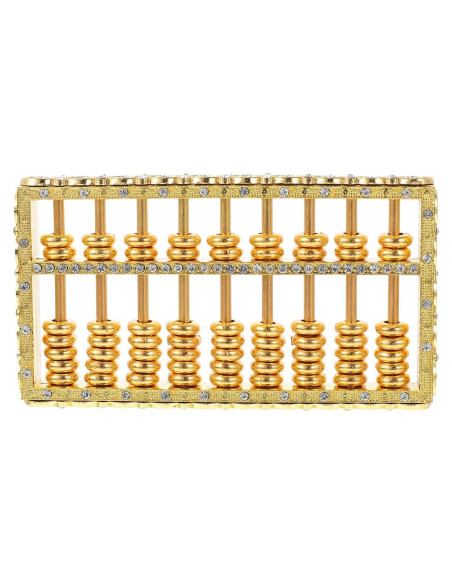 Adorno Miniatura de Ábaco Dorado Garneck - Decoración Feng Shui