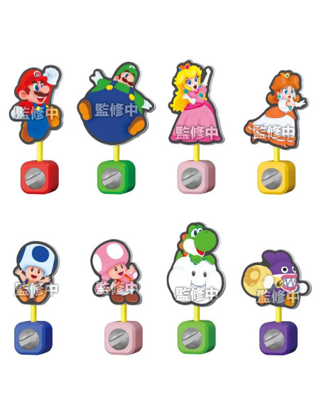 Soporte de Clip 3D BANDAI Super Mario Bros Wonder - Caja 16 Piezas