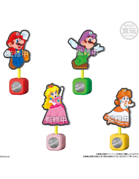 Soporte de Clip 3D BANDAI Super Mario Bros Wonder - Caja 16 Piezas
