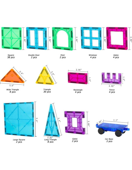 Azulejos Magnéticos NEOFORMERS 110 Piezas 3D STEM para Niños
