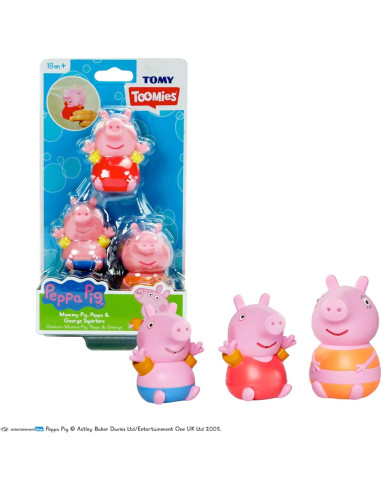 Juguetes de Baño Peppa Pig TOMY Toomies para Bebés 18+ Meses