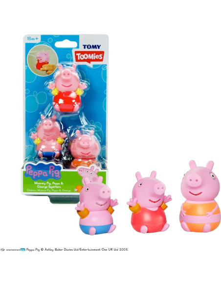 Juguetes de Baño Peppa Pig TOMY Toomies para Bebés 18+ Meses