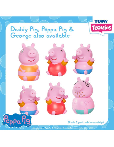 Juguetes de Baño Peppa Pig TOMY Toomies para Bebés 18+ Meses