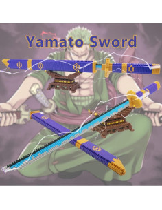 Conjunto de Bloques de Construcción Espada Yamato Anime 57.9cm 2