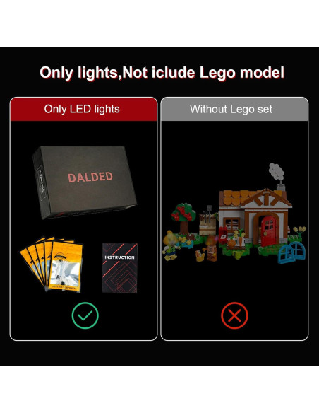 Kit de Iluminación LED DALDED para Casa de Isabelle 77049