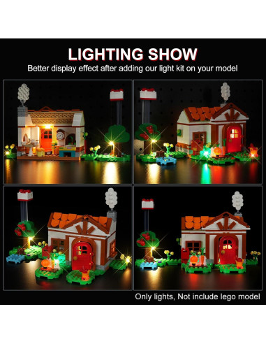 Kit de Iluminación LED DALDED para Casa de Isabelle 77049