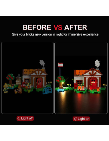 Kit de Iluminación LED DALDED para Casa de Isabelle 77049