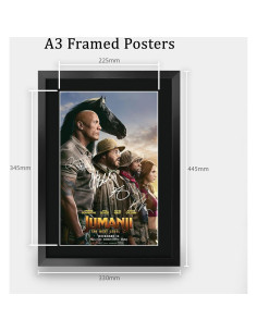 Póster Enmarcado Jumanji 3 Dwayne Johnson 40.64x30.48 cm 2