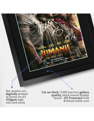 Póster Enmarcado Jumanji 3 Dwayne Johnson 40.64x30.48 cm