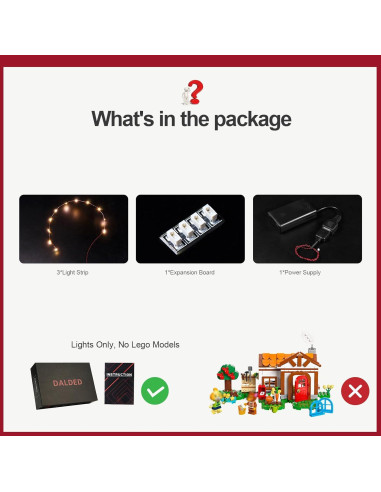 Kit de Iluminación LED DALDED para Casa de Isabelle 77049