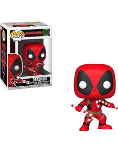 Figura POP Holiday Deadpool con Bastones de Caramelo 9.5cm Funko 2