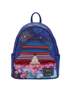 Mochila Mini Iluminada Disney Mulan Loungefly 22.86x11.43cm