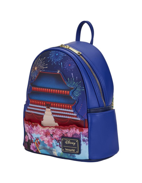 Mochila Mini Iluminada Disney Mulan Loungefly 22.86x11.43cm