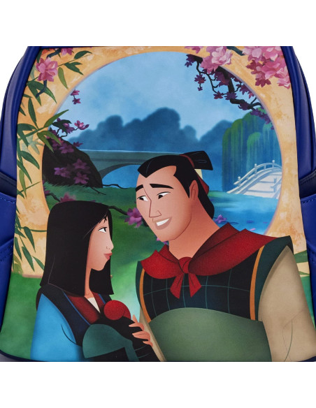 Mochila Mini Iluminada Disney Mulan Loungefly 22.86x11.43cm