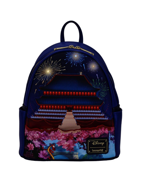 Mochila Mini Iluminada Disney Mulan Loungefly 22.86x11.43cm