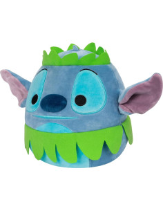 Peluche Squishmallows Disney Stitch 20 cm con falda hawaiana 2
