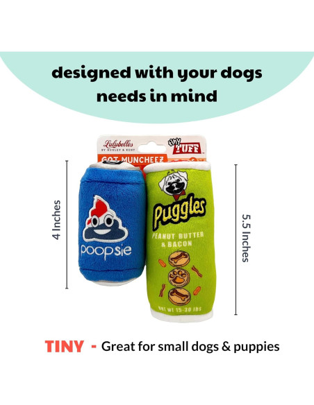 Juguetes para Perros Huxley & Kent Tiny Tuff - Paquete de 2