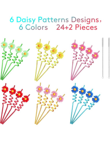 24 Popotes Reutilizables FZR Legend con 2 Cepillos de Limpieza