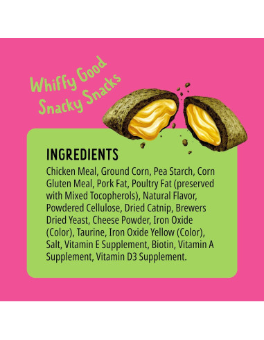 Golosinas para Gatos BONKERS Hierba Gatera Pollo Cheddar 178 g