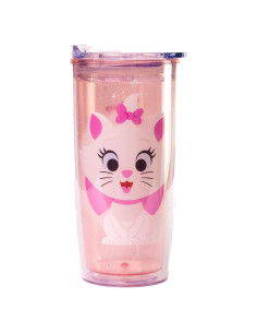 Vaso de Viaje Disney Aristogatos Marie Rosa 591 ml