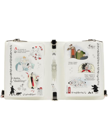 Bolso Cruzado Convertible Loungefly 101 Dálmatas Multicolor