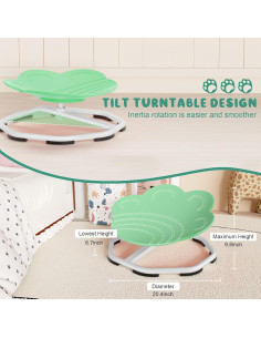 Silla Giratoria Sensorial Qusases para Niños Verde 99.79 kg 2