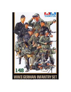 Conjunto de Figuras Tamiya 1:48 Infantería Alemana (15) 37mm