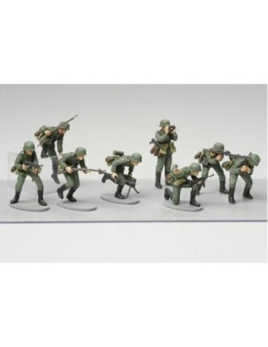 Conjunto de Figuras Tamiya 1:48 Infantería Alemana (15) 37mm
