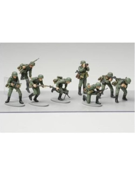Conjunto de Figuras Tamiya 1:48 Infantería Alemana (15) 37mm