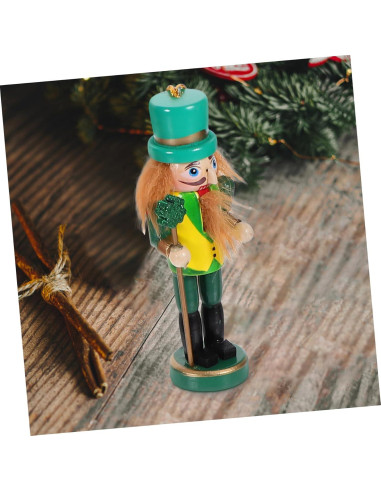 6 Adornos de Cascanueces de Madera para Navidad - Veemoon