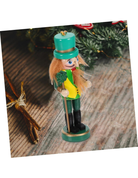 6 Adornos de Cascanueces de Madera para Navidad - Veemoon