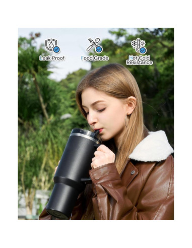 Tapa de repuesto Xrabbit para vaso Stanley 40 oz, 2 unidades