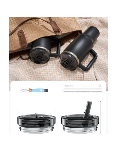 Tapa de repuesto Xrabbit para vaso Stanley 40 oz, 2 unidades