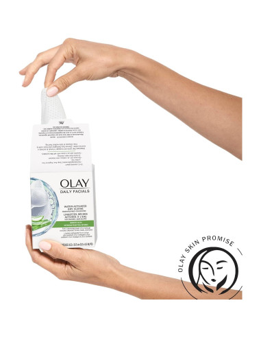 Toallitas Faciales Diarias Olay 4-en-1 Sensibles 33 ct
