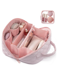 Bolsa de Maquillaje LOVEVOOK Rosa Set 2 Piezas Impermeable