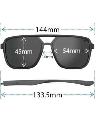 Gafas de sol Tifosi aviador unisex con lentes espejo
