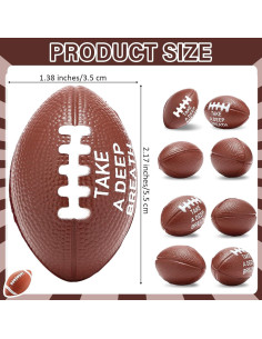 72 Mini Pelotas de Estrés de Fútbol Realspring - 5.5 cm 2