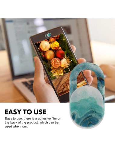 Cubierta de Webcam Hemobllo 6 Pcs Deslizante Mármol