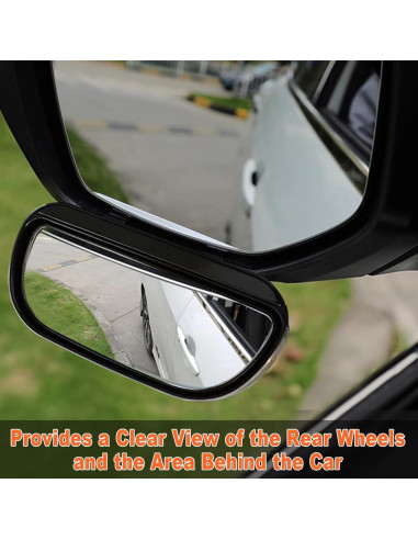 Espejos de Punto Ciego TOP-MAX Rectangulares Ajustables 2 Pcs
