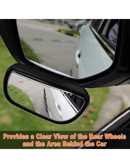 Espejos de Punto Ciego TOP-MAX Rectangulares Ajustables 2 Pcs