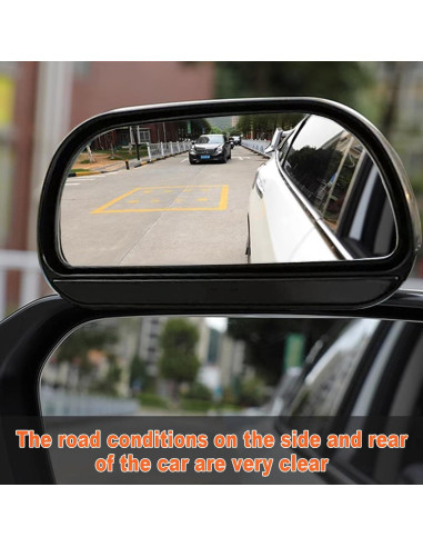 Espejos de Punto Ciego TOP-MAX Rectangulares Ajustables 2 Pcs