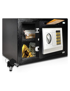 Caja Fuerte Electrónica SereneLife 35.1x24.9cm con Llaves