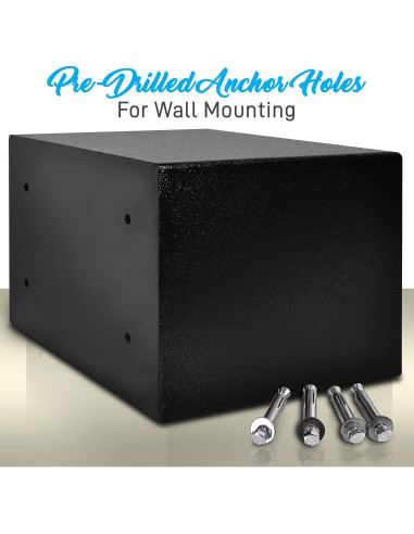 Caja Fuerte Electrónica SereneLife 35.1x24.9cm con Llaves