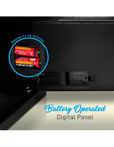 Caja Fuerte Electrónica SereneLife 35.1x24.9cm con Llaves