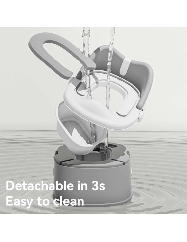 Asiento de Entrenamiento para Baño 3 en 1 RGKQSY Gris