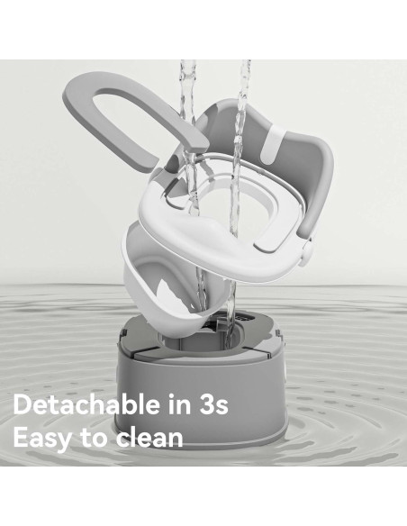 Asiento de Entrenamiento para Baño 3 en 1 RGKQSY Gris
