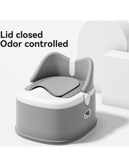 Asiento de Entrenamiento para Baño 3 en 1 RGKQSY Gris