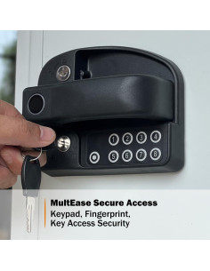 Cerradura de Puerta RV Master Mejorada con Huella Digital y Código 2
