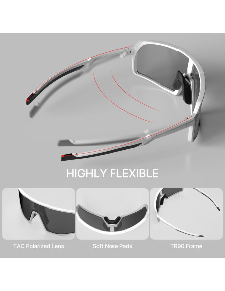 Gafas de Ciclismo Polarizadas YOZISS Cg9034w-g UV400 Gafas de Ciclismo Polarizadas YOZISS Cg9034w-g UV400