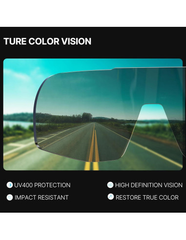 Gafas de Ciclismo Polarizadas YOZISS Cg9034w-g UV400